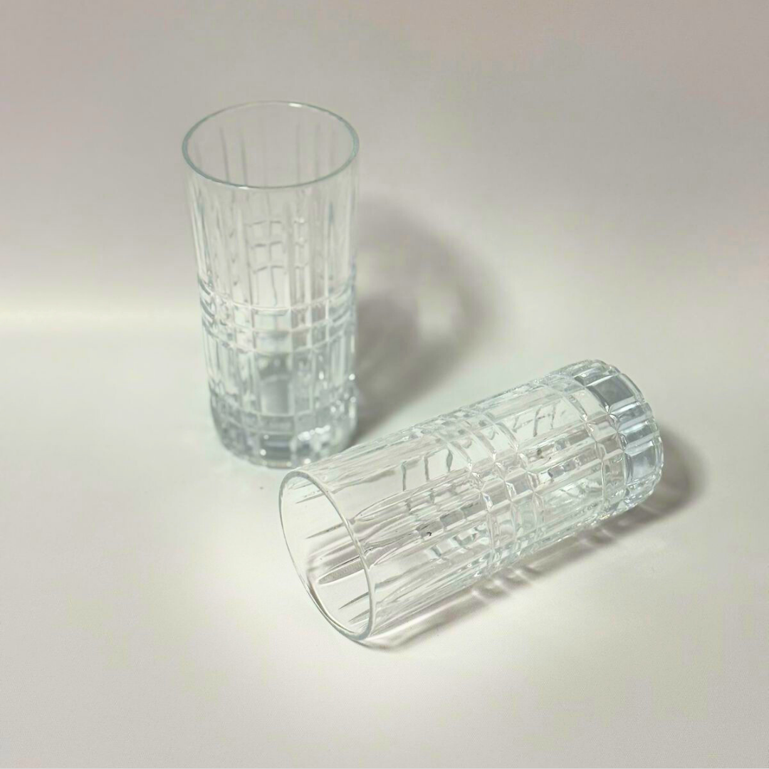 Set de vasos labrados elegance