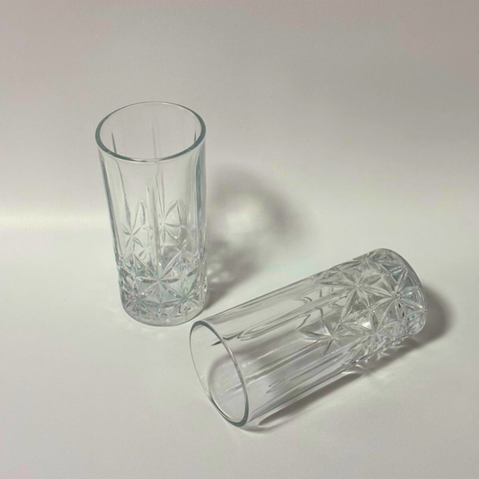 Set de vasos labrados elegance