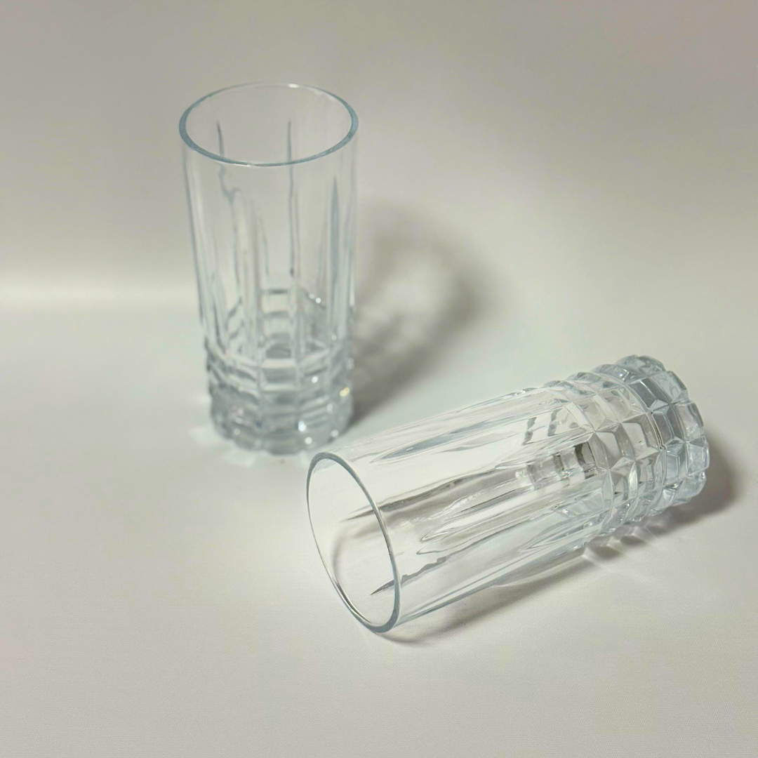 Set de vasos labrados elegance