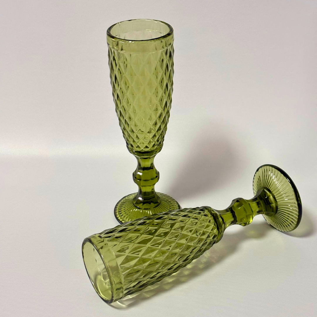 Set de flautas para champagne piña