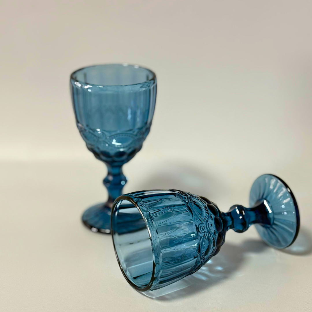 Set de copas labradas antifaz
