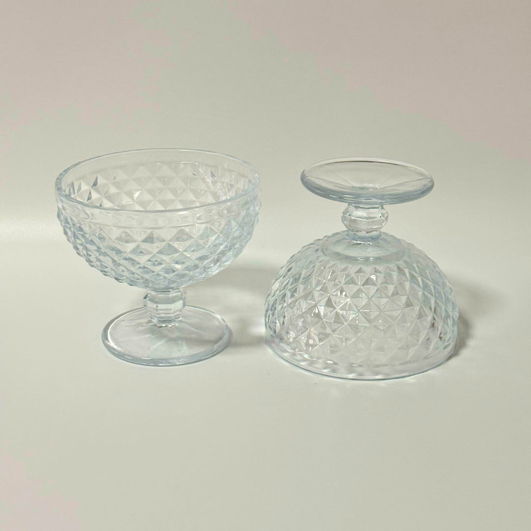Copas labradas para postre diamante