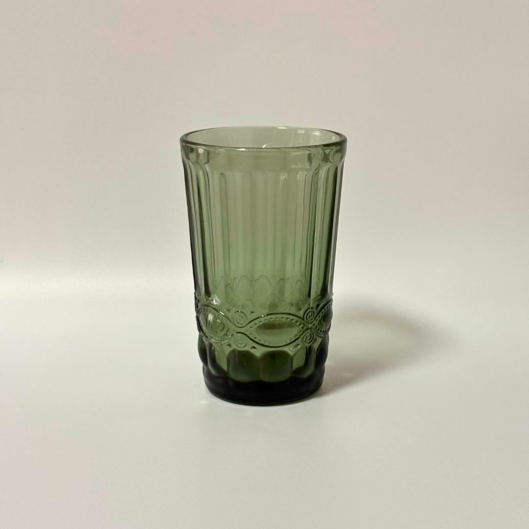 Vasos labrados tintados antifaz
