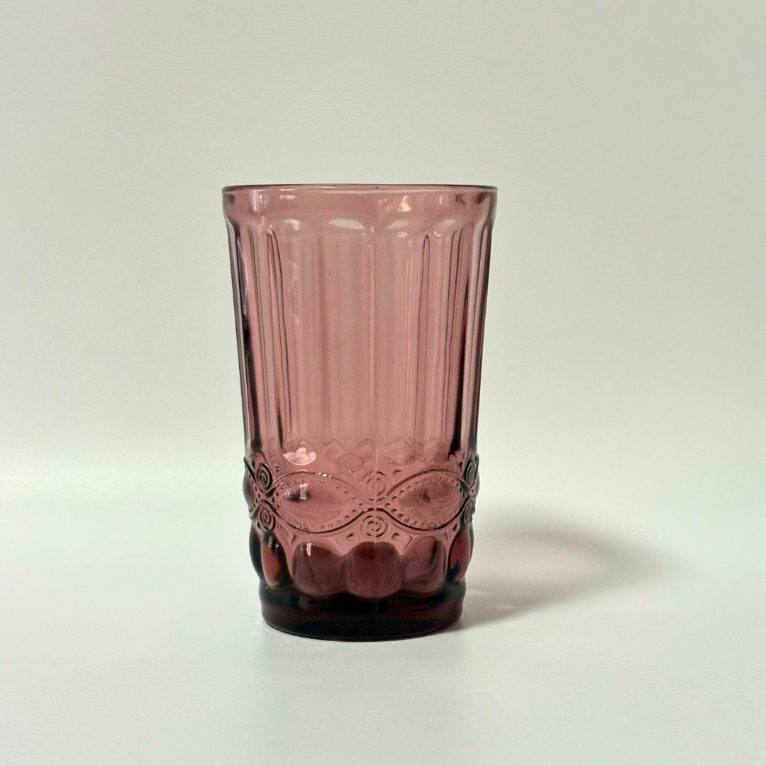 Vasos labrados tintados antifaz