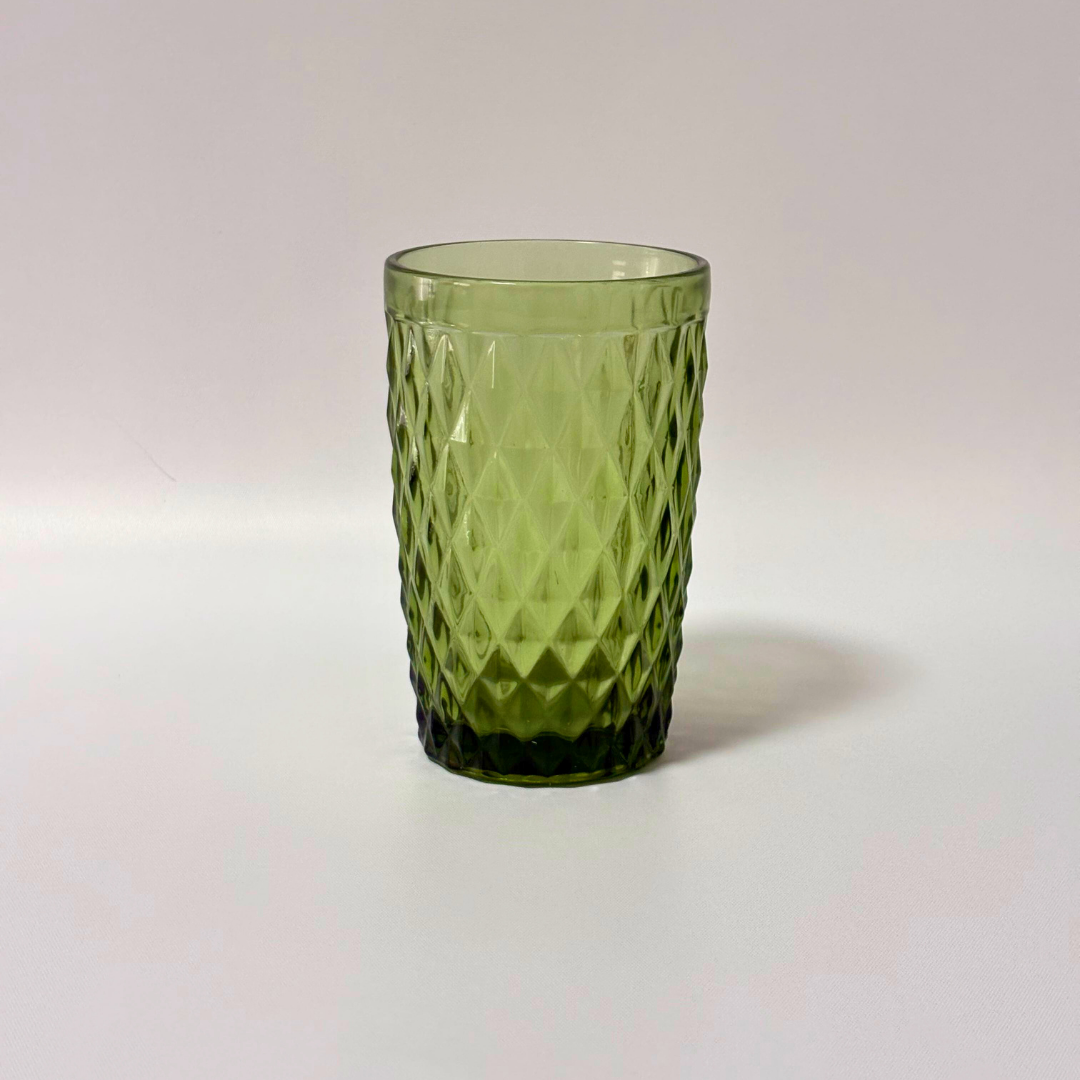 Set vasos labrados tintados piña