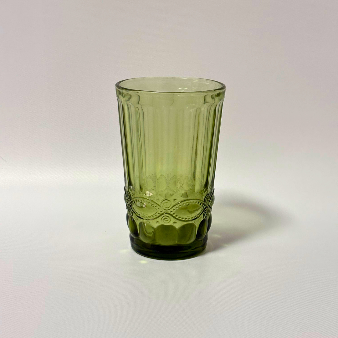 Vasos labrados tintados antifaz