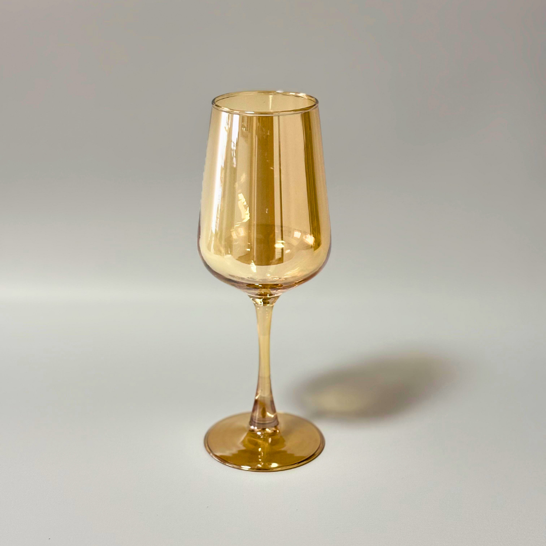 Set de copas ámbar