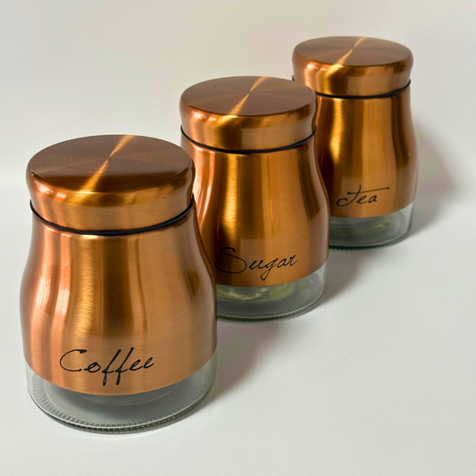 Set de 3 frascos para condimentos