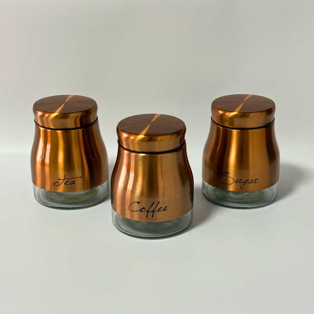Set de 3 frascos para condimentos